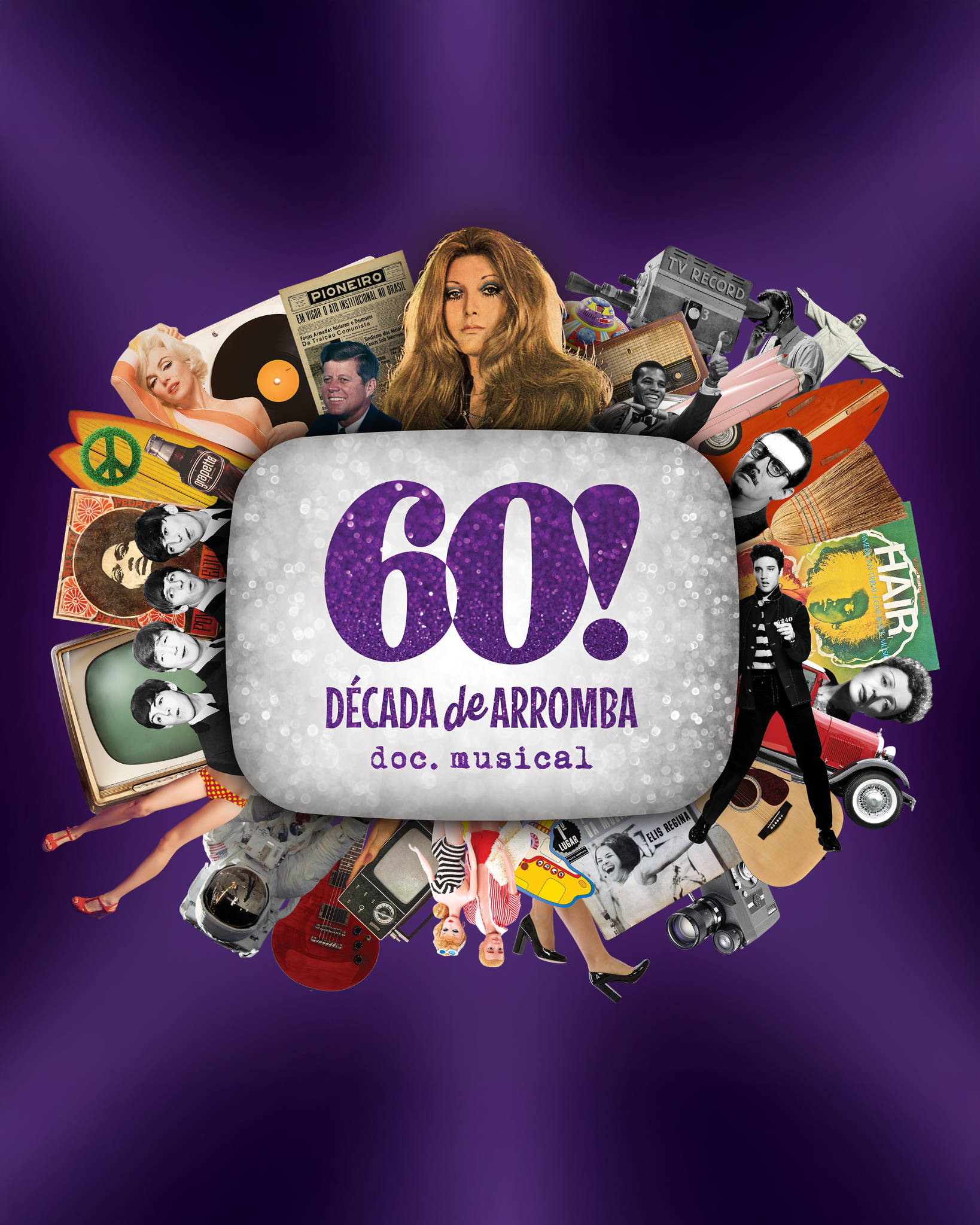 Identidade visual de 60! Década de Arromba